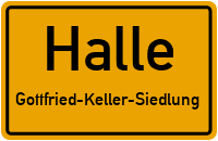 Straßen in Halle Gottfried-Keller-Siedlung