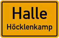 Hesinger Straße in HalleHöcklenkamp