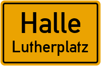 Lützener Straße in HalleLutherplatz