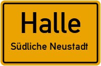 Straßen in Halle Südliche Neustadt