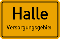 Kaolinstraße in HalleVersorgungsgebiet