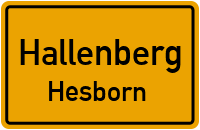 Unterstraße in HallenbergHesborn