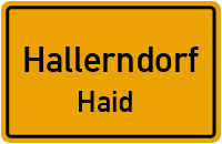 Straßenverzeichnis Hallerndorf Haid