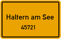 Straßen in 45721 Haltern am See