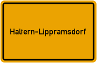 Ortsschild Haltern-Lippramsdorf