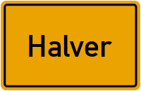 Ortsschild von Stadt Halver in Nordrhein-Westfalen