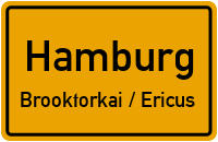 Ericuspromenade in HamburgBrooktorkai / Ericus