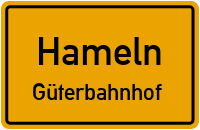 Straßen in Hameln Güterbahnhof