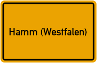 City Sign Hamm (Westfalen)