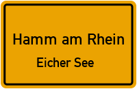 Straßenverzeichnis Hamm am Rhein Eicher See