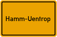 Ortsschild Hamm-Uentrop