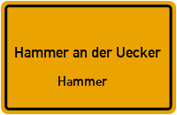 Straße Der Befreier in Hammer an der UeckerHammer