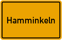 Ortsschild von Stadt Hamminkeln in Nordrhein-Westfalen