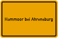 City Sign Hammoor bei Ahrensburg