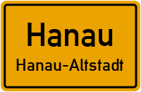 Zufahrt Rettungsdienst in HanauHanau-Altstadt