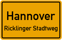 Am Südschnellweg in HannoverRicklinger Stadtweg