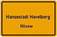 Alte Bahnhofstraße in Hansestadt HavelbergNitzow