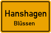 Straßen in Hanshagen Blüssen