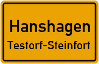 Straßen in Hanshagen Testorf-Steinfort