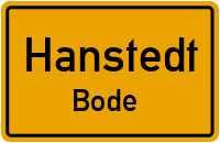 Straßenverzeichnis Hanstedt Bode