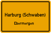 Pfarrgasse in Harburg (Schwaben)Ebermergen