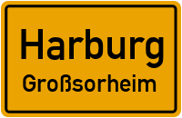 Dorfstraße in HarburgGroßsorheim