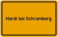 Ortsschild Hardt bei Schramberg
