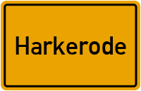 Ortsschild von Gemeinde Harkerode in Sachsen-Anhalt
