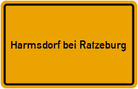 City Sign Harmsdorf bei Ratzeburg