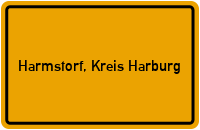 Ortsschild von Gemeinde Harmstorf, Kreis Harburg in Niedersachsen