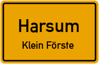 Sedanstraße in HarsumKlein Förste