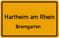 Straßenverzeichnis Hartheim am Rhein Bremgarten