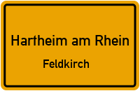 Straßenverzeichnis Hartheim am Rhein Feldkirch