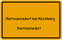 Saupersdorfer Straße in Hartmannsdorf bei KirchbergHartmannsdorf