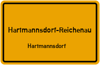 Straßenverzeichnis Hartmannsdorf-Reichenau Hartmannsdorf