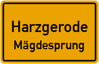 Hirschgatterweg in HarzgerodeMägdesprung