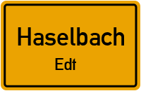 Straßenverzeichnis Haselbach Edt