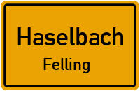 Straßenverzeichnis Haselbach Felling