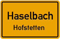 Straßenverzeichnis Haselbach Hofstetten