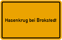City Sign Hasenkrug bei Brokstedt