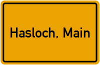 City Sign Hasloch, Main