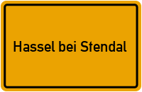 City Sign Hassel bei Stendal