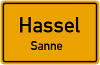 Sanner Dorfstraße in HasselSanne