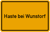 City Sign Haste bei Wunstorf