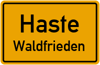 Hohnhorster Weg in HasteWaldfrieden