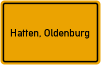 City Sign Hatten, Oldenburg