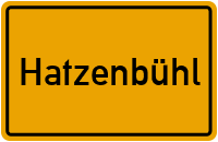 Ortsschild von Gemeinde Hatzenbühl in Rheinland-Pfalz