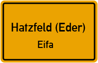 Straßen in Hatzfeld (Eder) Eifa