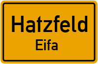 Kirchweg in HatzfeldEifa
