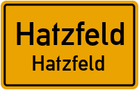 Bergstraße in HatzfeldHatzfeld